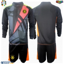 Otroški Nogometni dresi Nemčija Vratar Domači EP 2024 Dolgi Rokav (+ Kratke hlače)